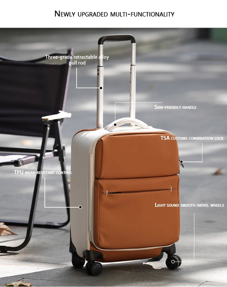 Mala de Viagem Feminina Leve Oxford Canvas 28 Polegadas Ultra-Leve Macia