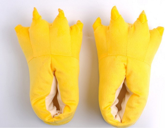 Autumn Winter Children Home Shoes Dinosaur Paw Shoes Cartoon Animal Cotton Baby Boy Girl Stitch Slippers Anime Pajamas Shoes