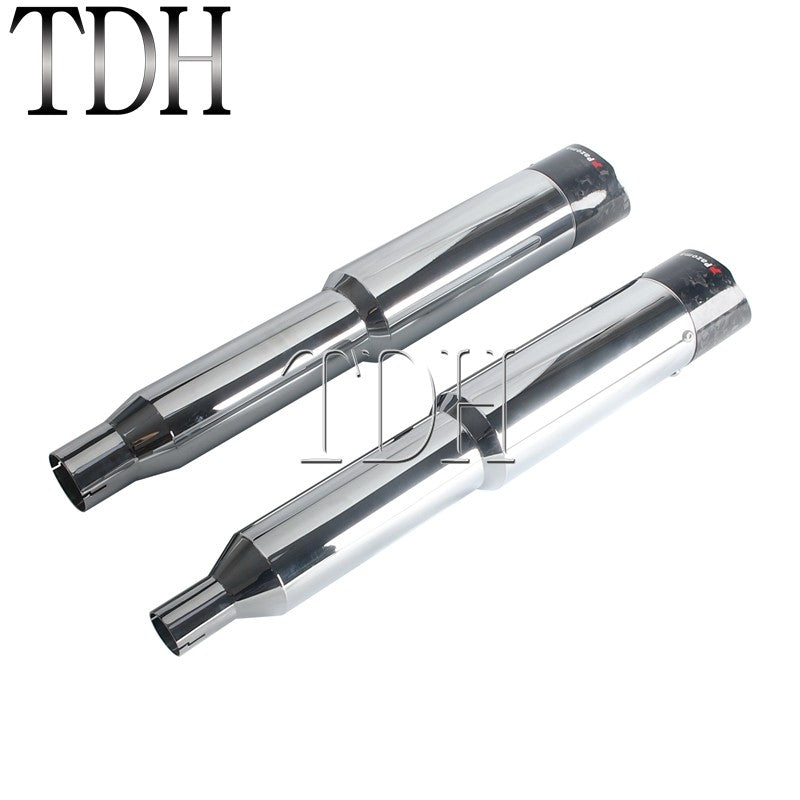 Motorcycle Exhaust System Carbon Fiber Muffler Pipe For Harley Street Road Glide ST FLTRXST FLHXST FLHX PAZOMA Exhaust Mufflers