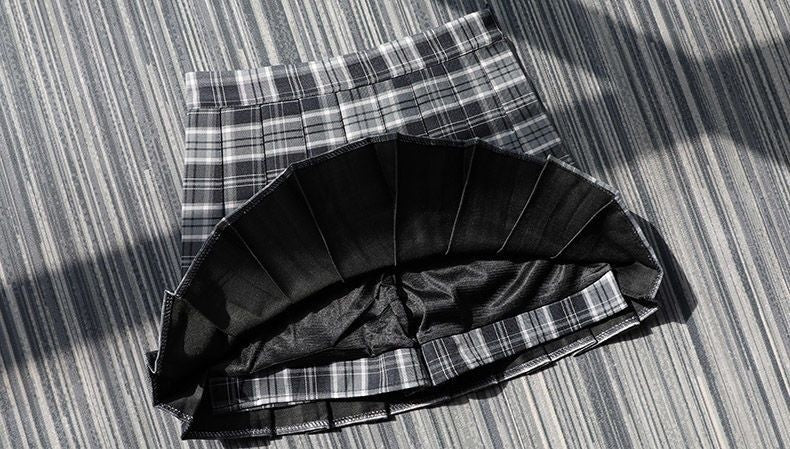 Plaid Half Length Skirt Women's A-line Short Skirt High Waist Girl Skirt Ropa Mujer Mini Skirts Clothes for Women