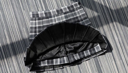 Plaid Half Length Skirt Women's A-line Short Skirt High Waist Girl Skirt Ropa Mujer Mini Skirts Clothes for Women