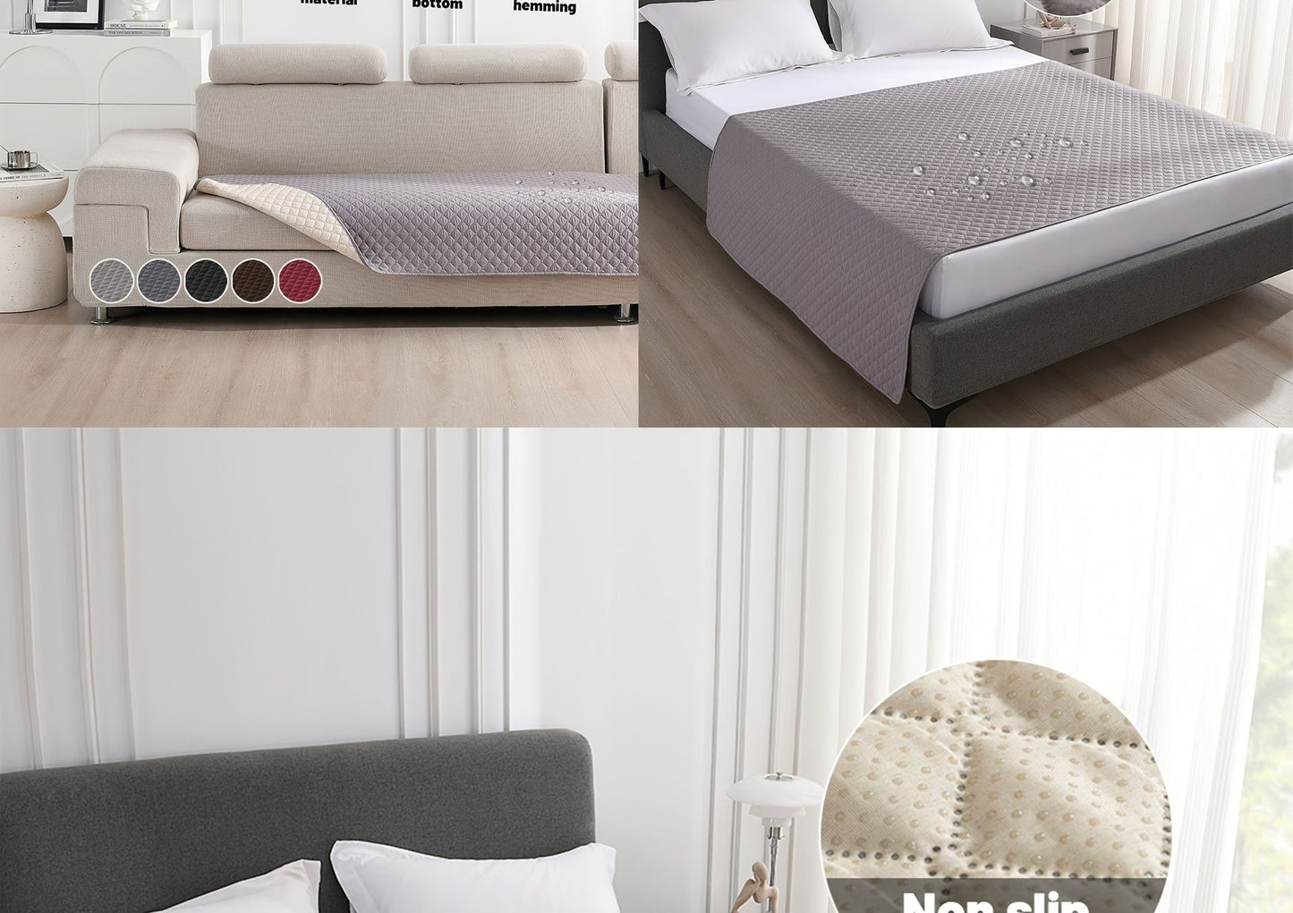 Capa Anti Vazamento e Antiderrapante para Cama de Cachorro, Manta para Sofá, Tapete para Cama de Animais de Estimação, Protetor de Colchão para Carro, Capa de Sofá para Gatos e Cães