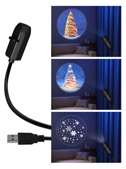 Projection Light 5V USB Direct Insertion Planet Christmas/Halloween Theme Replacement Light Ceiling Projection Light For bedroom