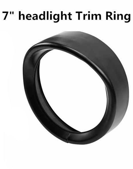Motorcycle Headlight Trim For Harley Touring Road King Electra Glide Softail FLD/FLH Parts 7" Ring Bezel Visor 4.5" Led Fog Lamp
