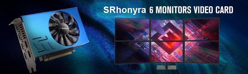 SRhonyra AMD R7 350 Graphics Card Multi- display 2/4GB GDDR5 128bit 6 HDMI Multi Screen Splicing Video Card GPU EDID