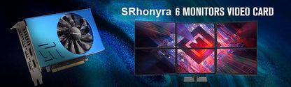 SRhonyra AMD R7 350 Graphics Card Multi- display 2/4GB GDDR5 128bit 6 HDMI Multi Screen Splicing Video Card GPU EDID