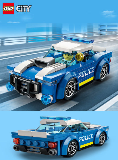 LEGO 60312 City Police Car Toy  for Kids 5 Plus Years Old with Officer Minifigure, Small Gift Idea, Car Chase Building Set
