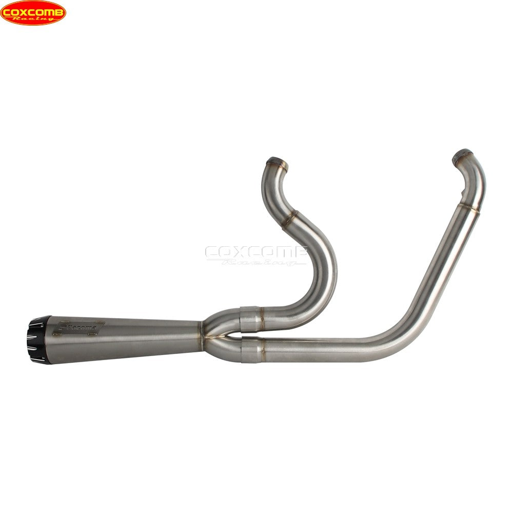 Slip On Exhaust Muffler System Motorcycle Complete Exhaust Pipe For Harley Dyna Street Bob FXDB FXDBB FXDBP FXDBI Limited FXDBC
