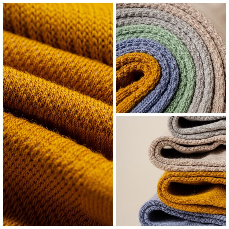 5/10 Pair Men's  Cotton Socks High Quality Breathable Mesh Socks Durable Solid Color Casual Socks Fashion Dress Socks Man