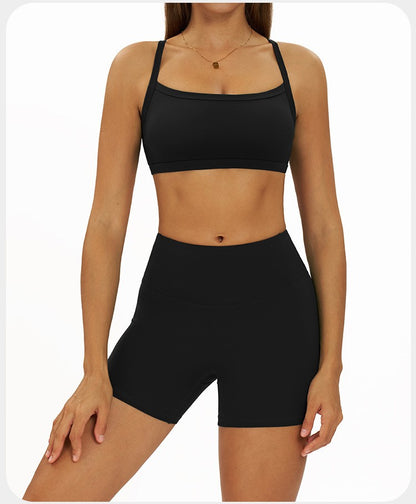 2 Pieces Women's Tracksuit Seamless Yoga Set Workout Outfit Sportswear Gym Clothing High Waist Leggings Fitness Bra Sports Suits