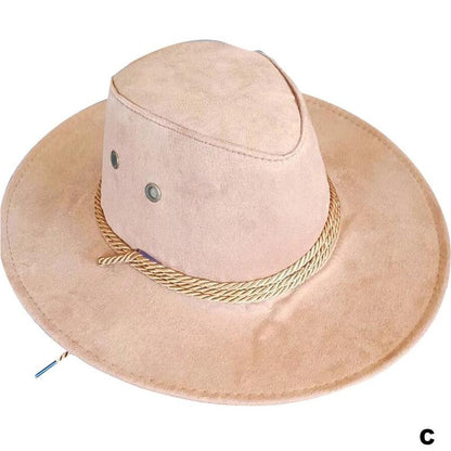 Color Men Western Cowboy Hat Big-edge Gentleman Cowgirl Jazz Gifts West Cowboy Hat For Men Color Mongolian Caps