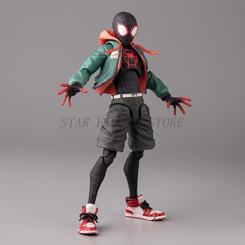 Boneco de Ação Miles Morales Sentinel Sv Modelo Homem-Aranha Marvel Homem-Aranha no Aranhaverso Boneco Colecionável Peter Parker