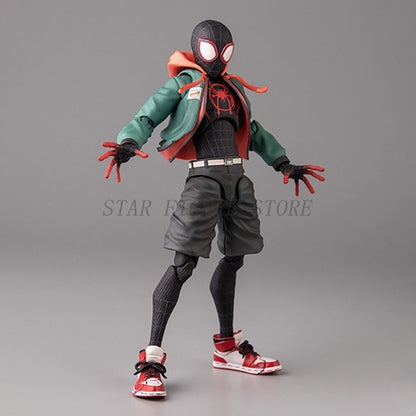 Boneco de Ação Miles Morales Sentinel Sv Modelo Homem-Aranha Marvel Homem-Aranha no Aranhaverso Boneco Colecionável Peter Parker