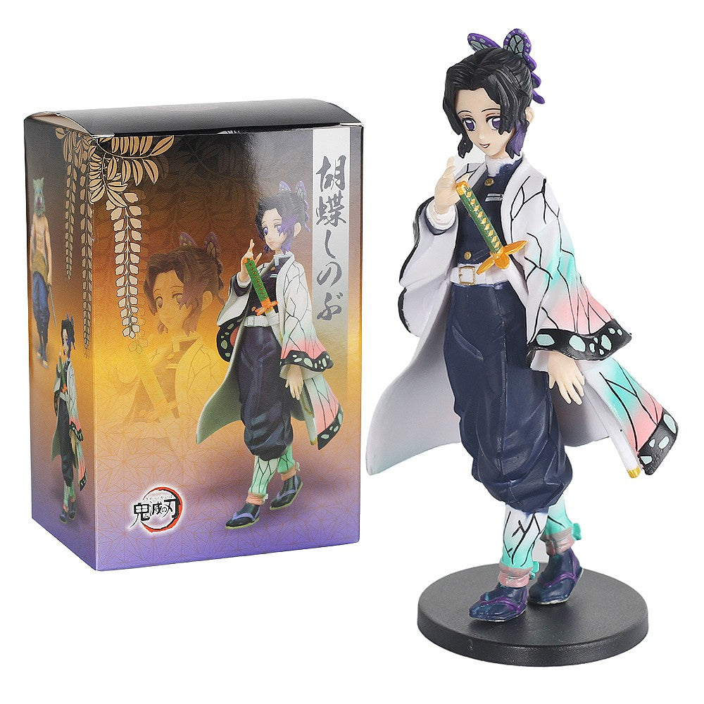 Anime figura Demon Slayer Figura Kamado Tanjirou Nezuko Action Figures PVC Modelo Brinquedos Zenitsu Estatueta Inosuke Kimetsu No Yaiba