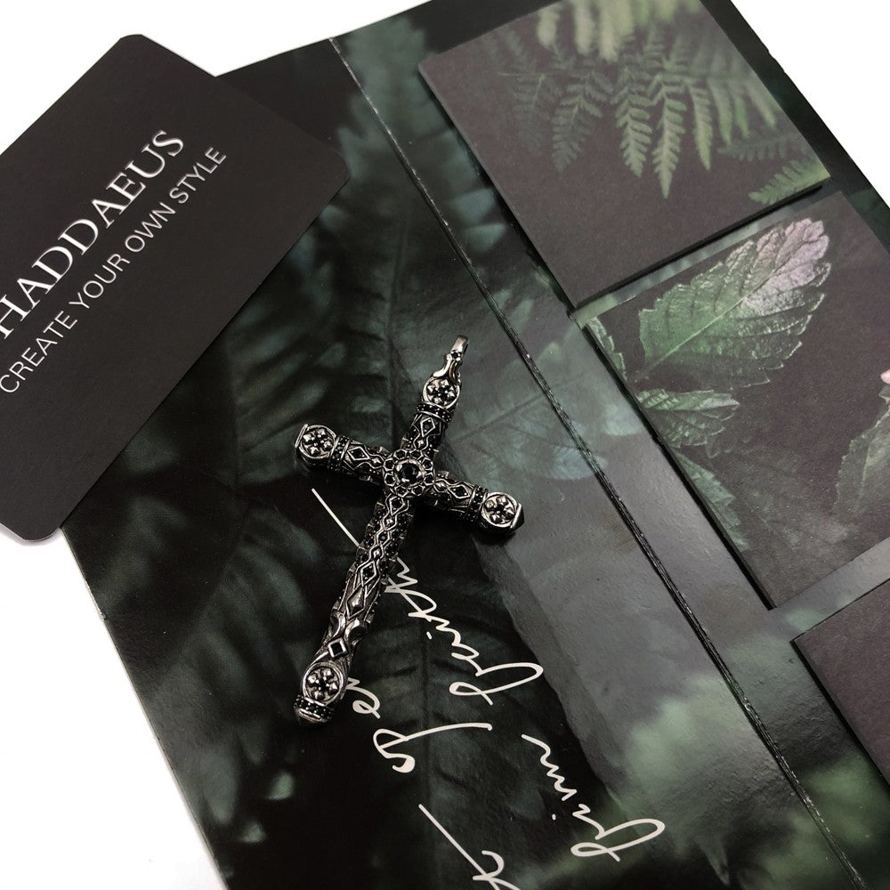 Richly Ornamented Cross Pendant Brand New Fine Jewelry Bijoux Accessories 925 Sterling Silver Gift For Woman Men
