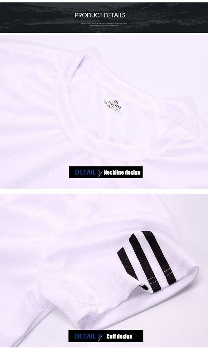 Summer Breathable Sports Suit Men's Short-Sleeved Shorts Loose Quick Drying T-Shirt Short Quarter Pants Casual Running Suit