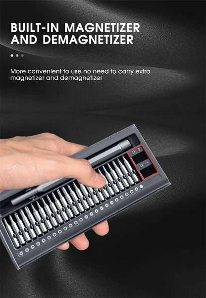 Kit de Chaves de Fenda de Precisão 26 em 1 Bits Magnéticos Multifuncionais Mini Ferramenta de Reparo para iPhone Relógio Xiaomi Óculos PC