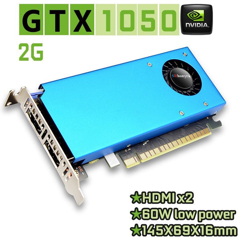 Placa de vídeo de baixo perfil SRhonyra GT730 RX550 GT1030 GTX1050 1050Ti 4GB, GPU de baixo perfil para SFF, PCs industriais e mini PC OPS