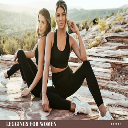 Workout Leggings for Women 25"  -  High Waisted Tummy Control Yoga Pants Butt Lifting Gym Training