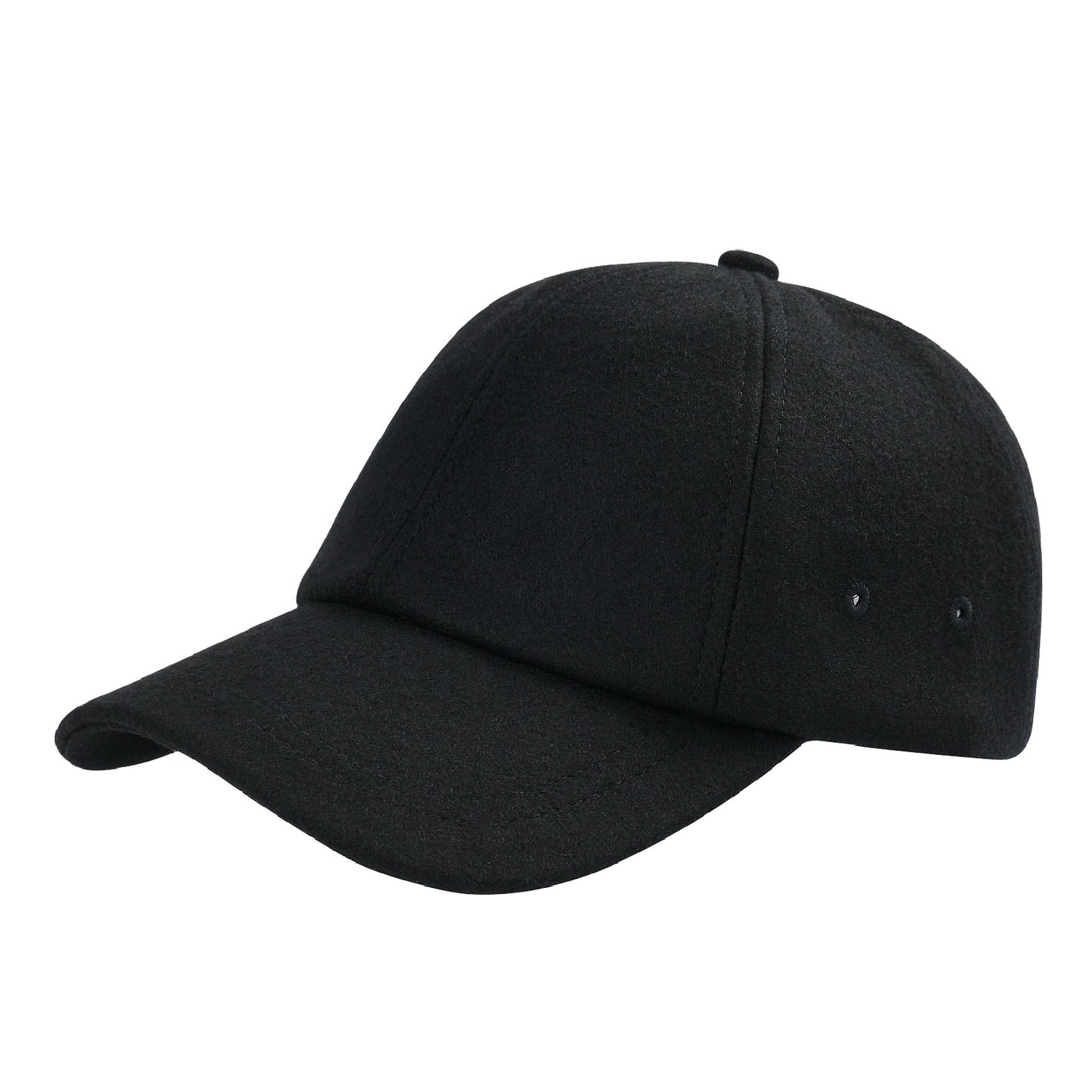 Boné de Beisebol Masculino BOTVELA de Lã Tweed Estilo Casual Macio Ajustável Não Estruturado