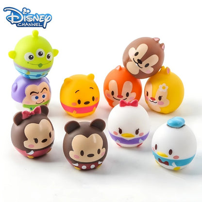 Disney Mickey Mouse Stitch Winnie 10pçs/conjunto 3,5cm Action Figure Anime Decoração Coleção Miniatura Modelo Brinquedo para Presente Infantil