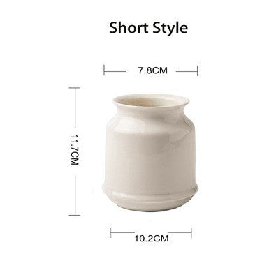 Japanese-Style Ceramic Utensil Holder - Multi-Purpose Kitchen Storage Jar for Chopsticks & Cutlery, Modern Dining Organizer