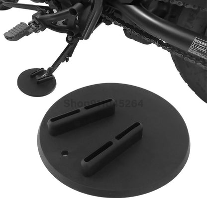 Base de Apoio Lateral ABS para Moto Peça de Apoio Lateral Protetor de Apoio Acessórios para Motocross Harley Touring Sportster Dyna
