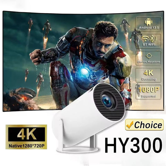 Android 11 Smart Projector ANSI Lumens 1080P Native, Dual-Band WiFi 6 Bluetooth 5.0, 2026 Outdoor Portable Projector with 4K