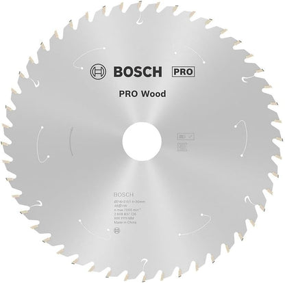 BOSCH 2608837726 Lâminas de Serra Circular para Madeira Serras de Mesa sem Fio para Madeira Macia Madeira Dura 216×1.7/1.2x30mm T48 Acessórios para Ferramentas Elétricas