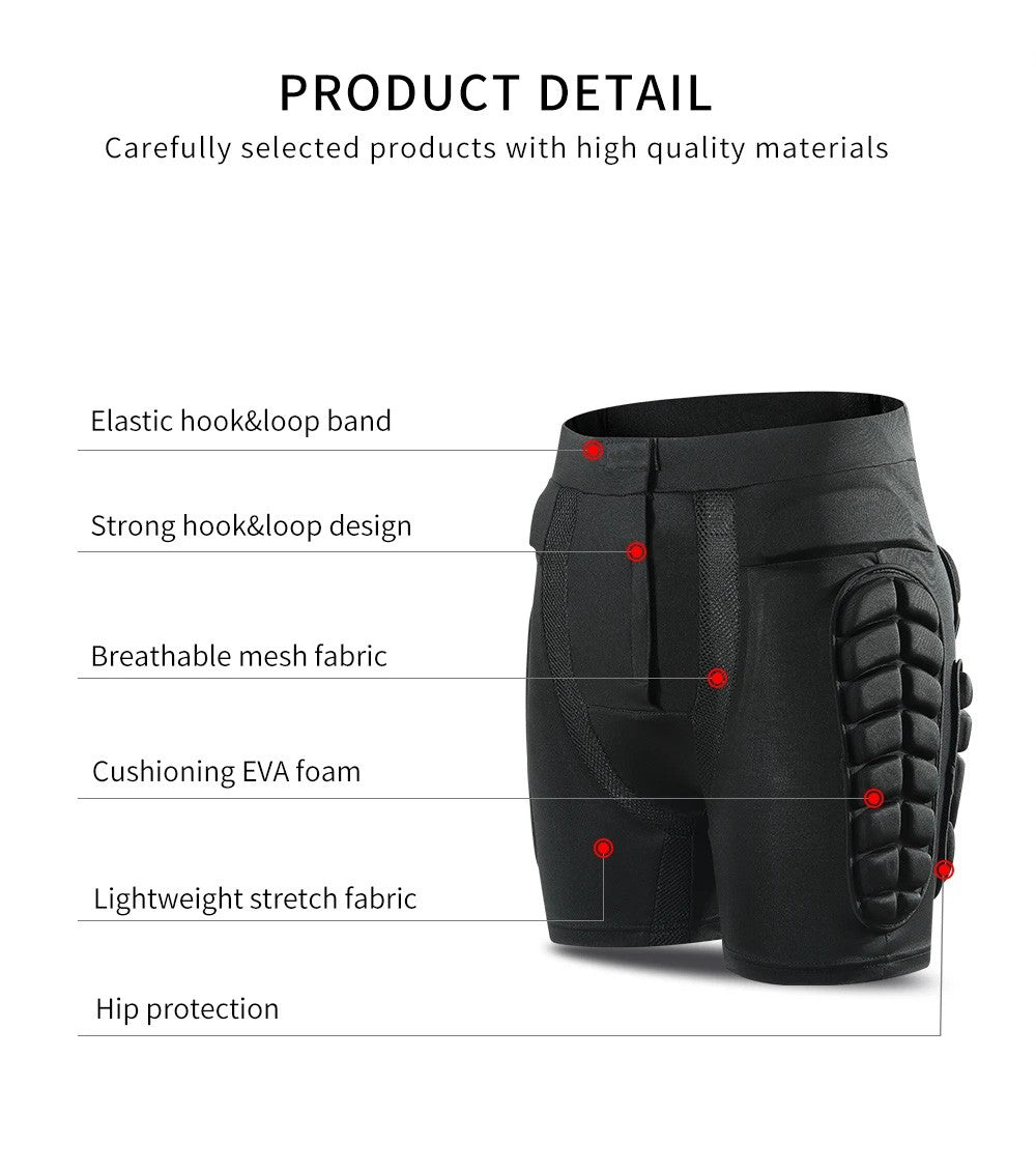 Motorcycle Shorts Skating Hip protector MTB Motocross Hip Paddeds Skiing Snowboard Shorts Protective Gear