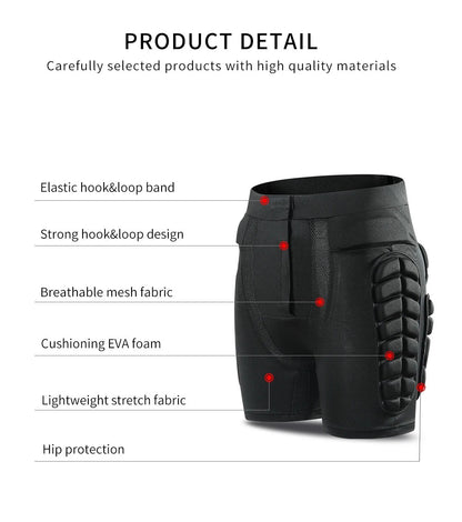 Motorcycle Shorts Skating Hip protector MTB Motocross Hip Paddeds Skiing Snowboard Shorts Protective Gear