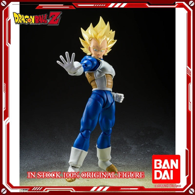 Em estoque 100% Original BANDAI SPIRITS S.H.Figuarts Vegeta AWAKENED SUPER SAIYAN BLOOD Anime Figura de Ação Brinquedos Presentes