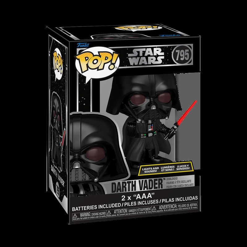Star Wars Ahsoka with Lightsaber Darth Vader Figure Lights and Sounds FUNKO POP Collectible Limited Edition Figurine Toy Gift