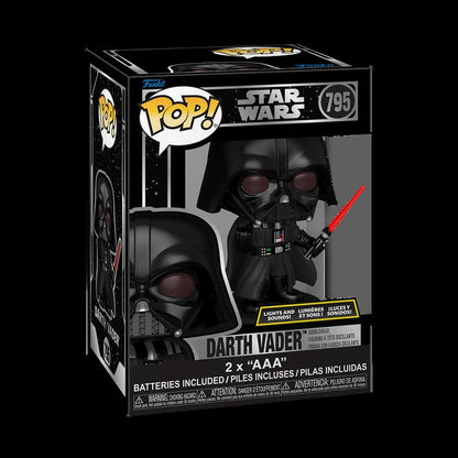 Star Wars Ahsoka with Lightsaber Darth Vader Figure Lights and Sounds FUNKO POP Collectible Limited Edition Figurine Toy Gift