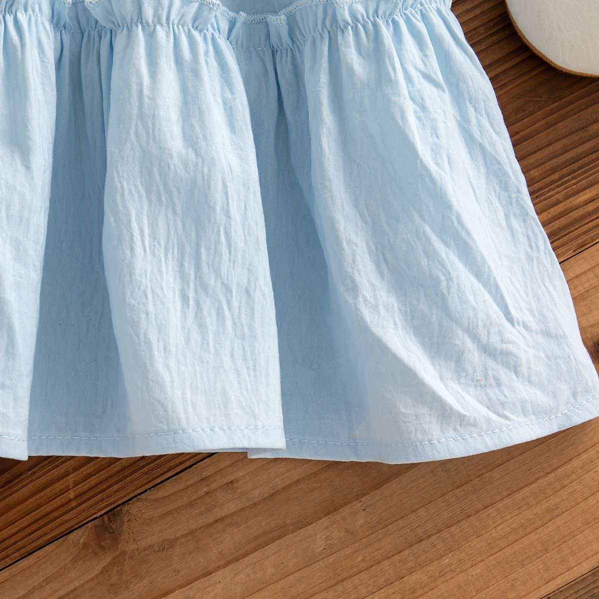 Baby Girl Clothes Summer Cotton Solid Color Lapel Sleeveless Baby Girl Dresses Cute Girls Beach Dresses