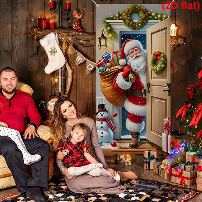 Christmas Photography Backdrop Santa Claus Background Cloth Xmas Happy 2026 New Year Winter Merry Christmas Baby Family Portrait