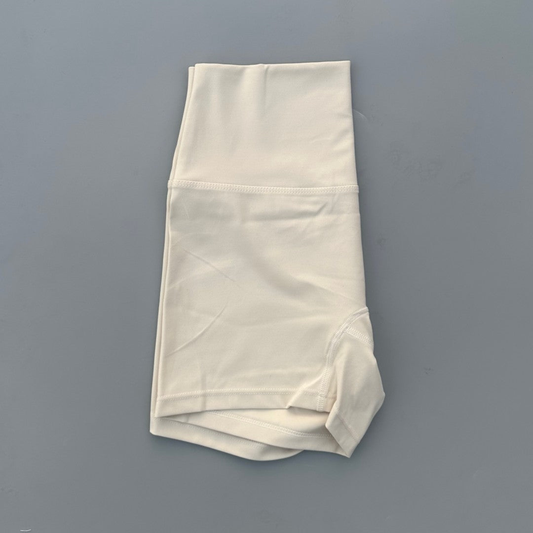 Solid Color High Waist Yoga Ultrashort Leggings Soft Women Gym Athletic Tight Sport Short Compression Comprehensive Training Jog