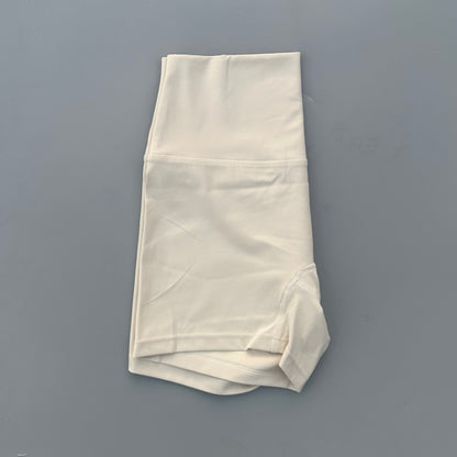 Solid Color High Waist Yoga Ultrashort Leggings Soft Women Gym Athletic Tight Sport Short Compression Comprehensive Training Jog