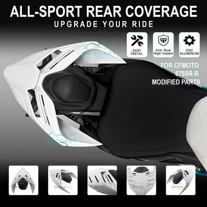 Para CFMOTO 675SR 675SR-R Carenagem de Banco Traseiro para Passageiro de Motocicleta Capa de Banco Traseiro 675SR