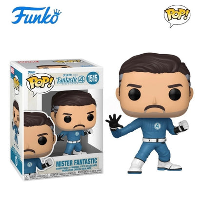 Mister Fantastic Action Figure Fantastic Four Series Anime Doctor Doom Invisible Woman Thing Model Doll Limited Edition Toy Gift