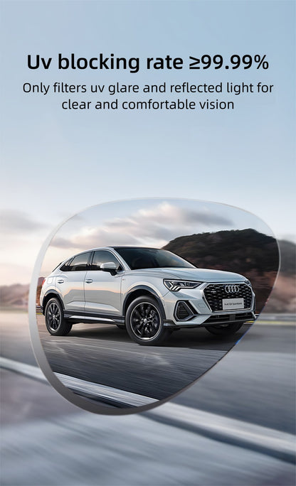 CAPONI Aviator Polarized Men Sunglasses Classic Double Bridge Designer Outdoor Sun Glasses Anti Glare UV400 Silver Shade CP35707