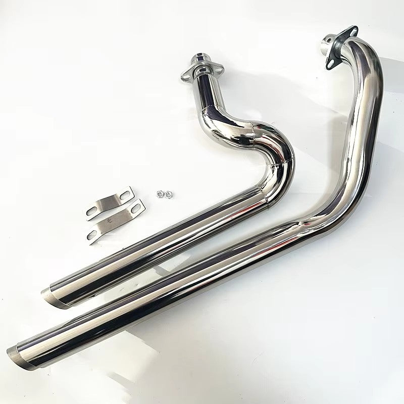 For Motorcycle Exhaust Pipe W/ Muffler Removable Honda Steed Shadow VT400 VT600 VLX400 VLX600 VT600C VT400C VLX600