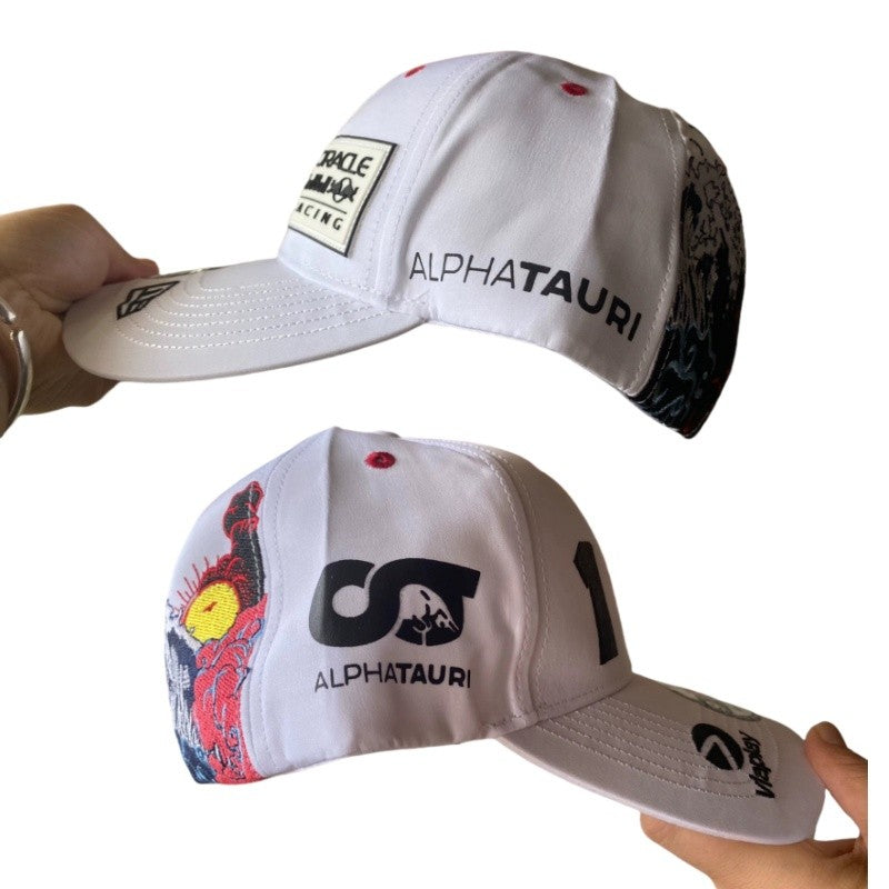 2025 New Red Bull Mesh Hat Embroidered Red Bull Baseball Hat Men's and Women's Outdoor Multi functional Hat Red Bull Racing Hat