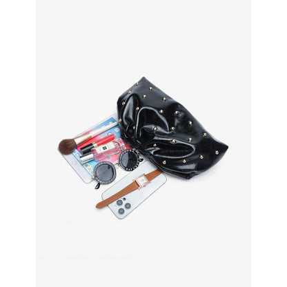 2025 Large Capacity Folded Cloud Clutches Women's Handbag Fashion Simple Multifunctional Clasp Bag Mushroom Nail Dinner Bag