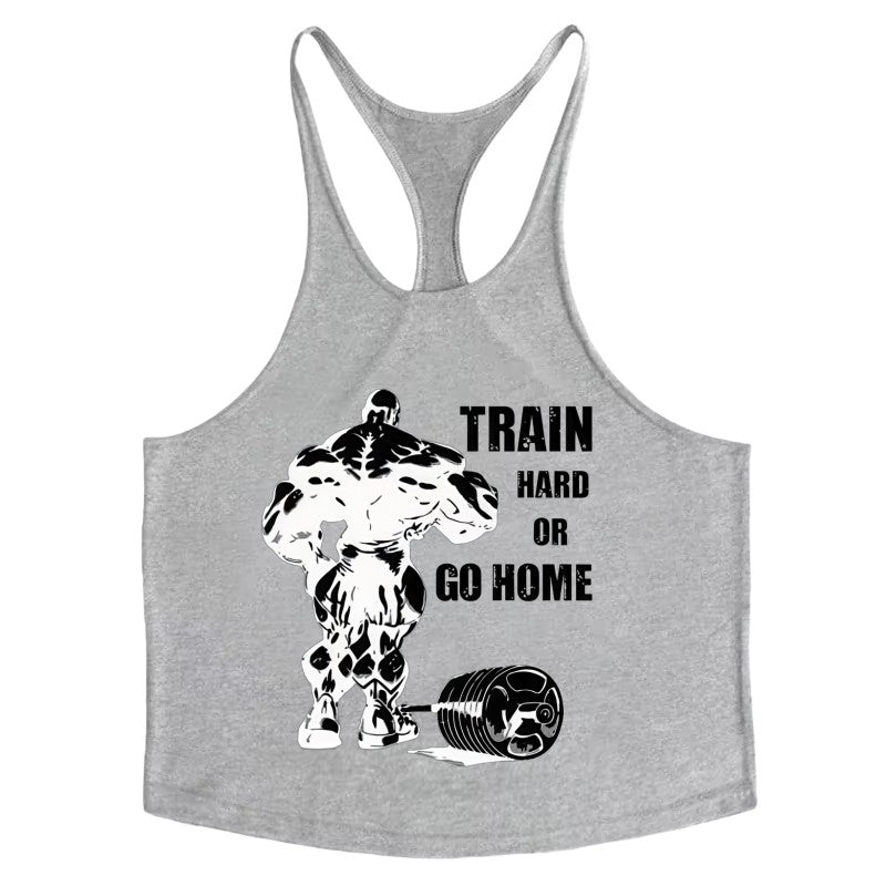 Men's Sleeveless Fitness Tank Top, Cotton Slim Fit Soft Gym Shirt, Bodybuilding Stringer Muscle Singlet for Intense Training