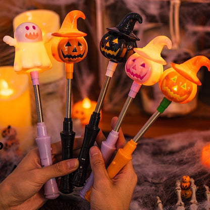 Halloween Party Decoration Halloween Hand Shaker Sticks Pumpkin Ghost Stick Gift Party Favor Gifts Party Supplies