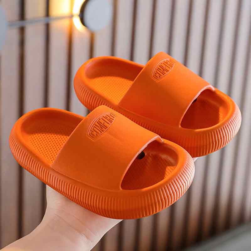 Children's Slippers for Summer Boys and Girls Indoor Bathroom Soft-Soled Thickened Anti-Slip Baby Slippers and Cool Sandals