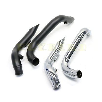 For Softail Chopper Bobber Custom Sportster XL883 883 1200 120M Black Chrome Retro Exhaust Motorcycle Pipe Muffler System Bike