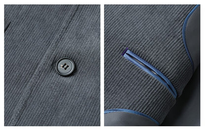 Blazer Hombre High-quality Men's Fashionable Corduroy Jacket Business Casual Social Banquet Formal Suit Jacket Plus Size Blaze
