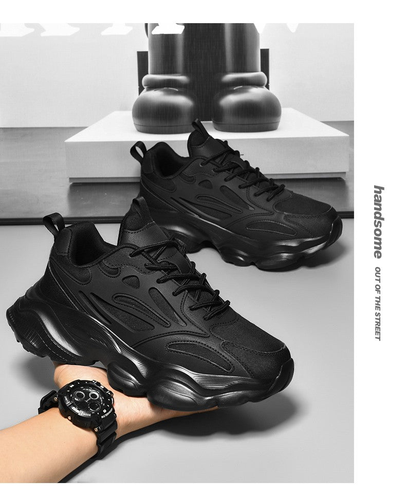 Tênis Masculino de Caminhada Esportiva de Alta Qualidade, Tamanho Grande 48, Plataforma, Tênis Casual Masculino, Tênis Moderno para Uso Externo
